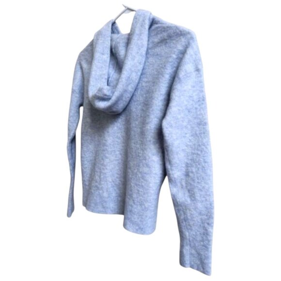 Vineyard Vines Sky Blue Wool Blend Hooded Pullover Sweater M Nautical Beach - Picture 6 of 9